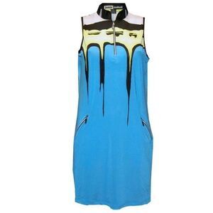 Jamie Sadock Women's Peak Print Sleeveless Dress sz M EUC